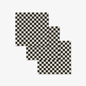 Checkered Luxe Washcloth Set