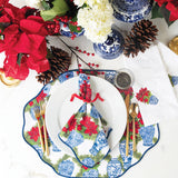 Poinsettias Reversible Scalloped Placemat