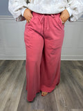 Mineral wash ruby pants