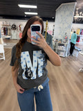 Polka dot mustangs tee
