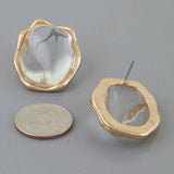 Luxury Hammered Stud Earrings: GCR