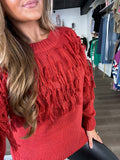 Brick tassel sweater