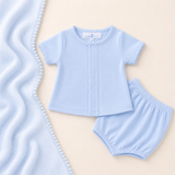 Solid Essentials Diaper Cover Set - Light Blue: Preemie