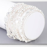 Multi Clover Coil Beaded Bracelet: GD