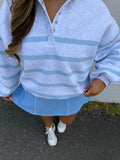 Coastal Stripe Snap Pullover