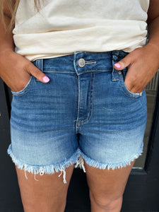 Elizabeth medium wash denim short