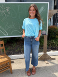 Relaxed tee- sky blue