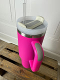 Hot pink 30oz tumbler