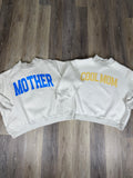 Mother/ COOL MOM reversible mock neck