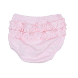 Solid Essentials Ruffle Diaper Cover Set - Pink: Preemie