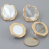 Luxury Hammered Stud Earrings: GCR