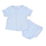 Solid Essentials Diaper Cover Set - Light Blue: Preemie