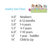 Classic Pearl (WHITE) Baby Child Kid Bracelet: White/ 4 (newborn size)