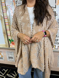 Nude boho kimono cardigan