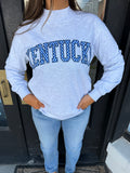 Checkered Kentucky appliqué ￼mockneck