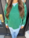 Forest reversed crewneck