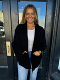 Black slouchy cardigan