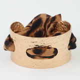 Hammered Fabric Weave Cuff Bracelet      NB020200: GD