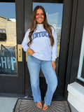 Checkered Kentucky appliqué ￼mockneck