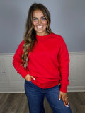 Red crewneck