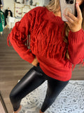 Brick tassel sweater