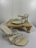 Pearl strap heels