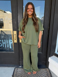 Light olive scuba set