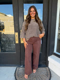 Espresso contrast jeans