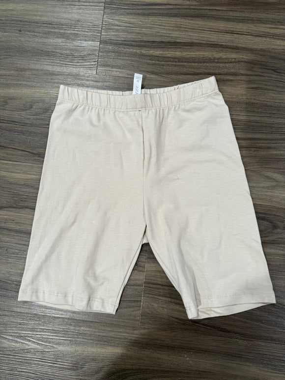 Premium cotton biker shorts- beige