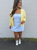 Blue gingham athletic dress