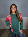 Ribbed color block top