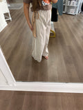 Oatmeal striped pants