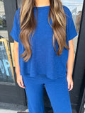 Royal blue cotton set