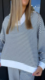 Harbor stripe set- navy