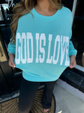 “God is Love” ribbed top