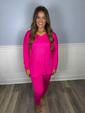 Legging & top set- hot pink