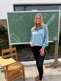 Scuba half zip- blue grey
