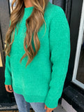 Kelly Green chenille sweater