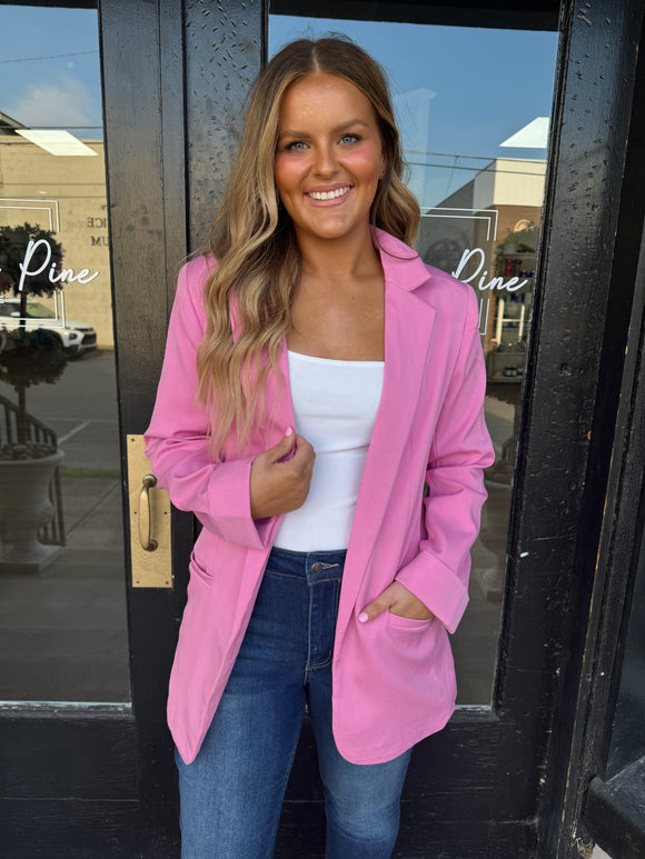 Mauve pink blazer