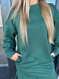 Forest sweatshirt dress