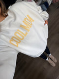 Mother/ COOL MOM reversible mock neck