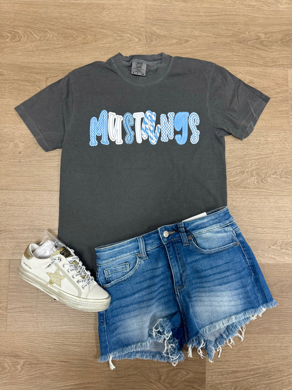 Mustangs multi print tee
