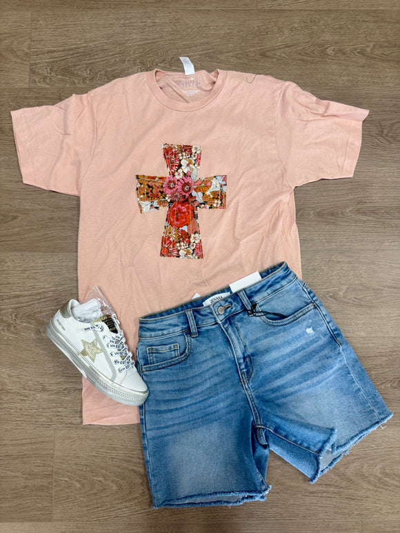 Haven cross patchwork tee