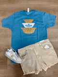 Vintage bowl set patchwork tee
