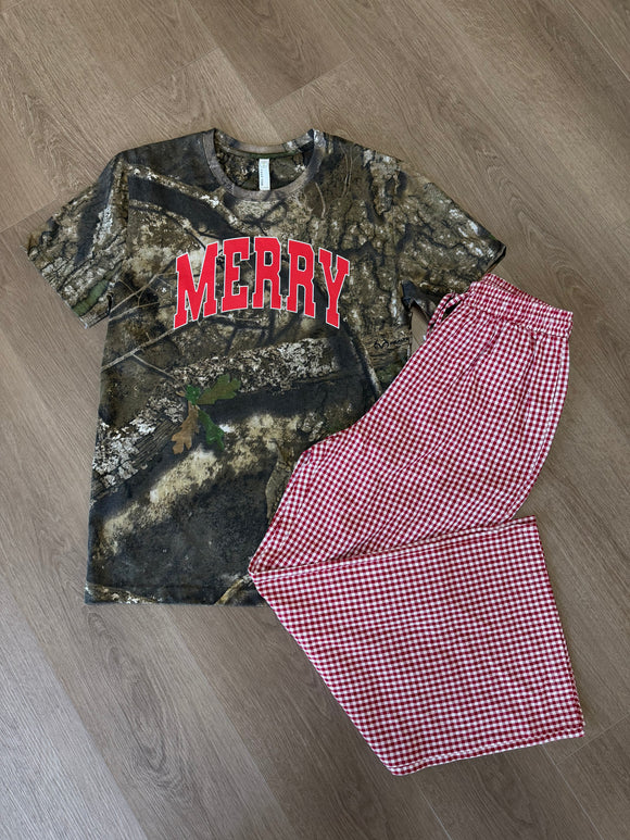 Merry camo tee