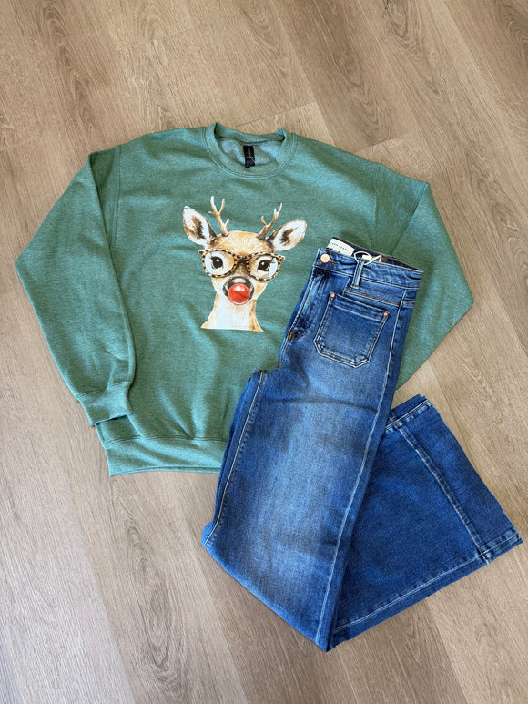 Ruby bright crewneck