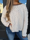 Sand & brown sweater