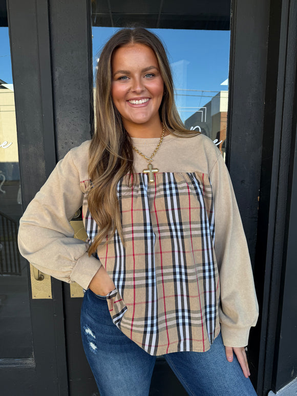 The Harvard plaid pullover