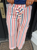 Red & Blue striped pants