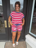 Americana Striped Lounge Set